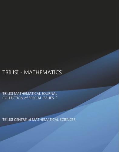 TBILISI  -  MATHEMATICS's Cover Image