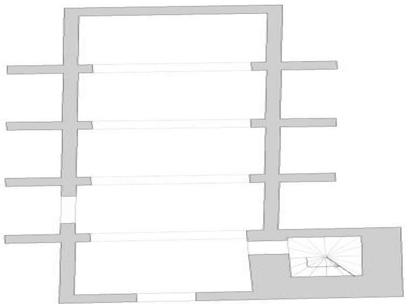 Hypothetical plant of the church of Algemesí in the thirteenth century. Source: authors