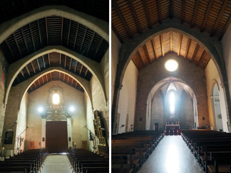 Church of San Pedro, Xàtiva (left). Church El Salvador, Sagunto (right). Source: authors