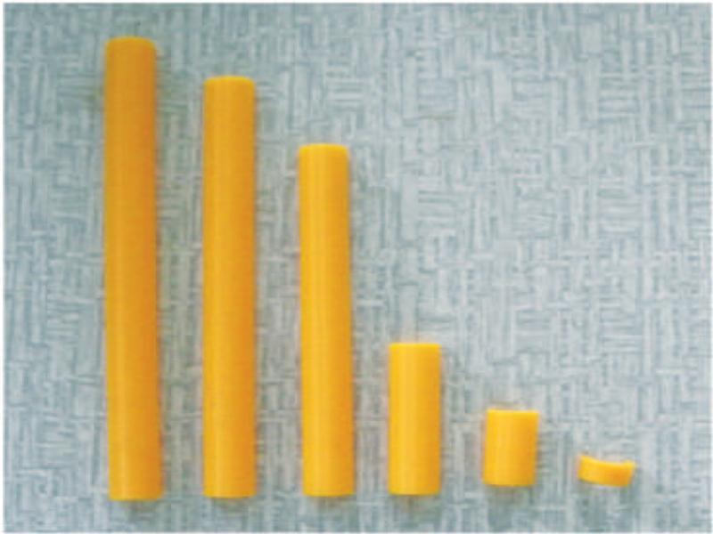 Tube halves printed in a 3D printer