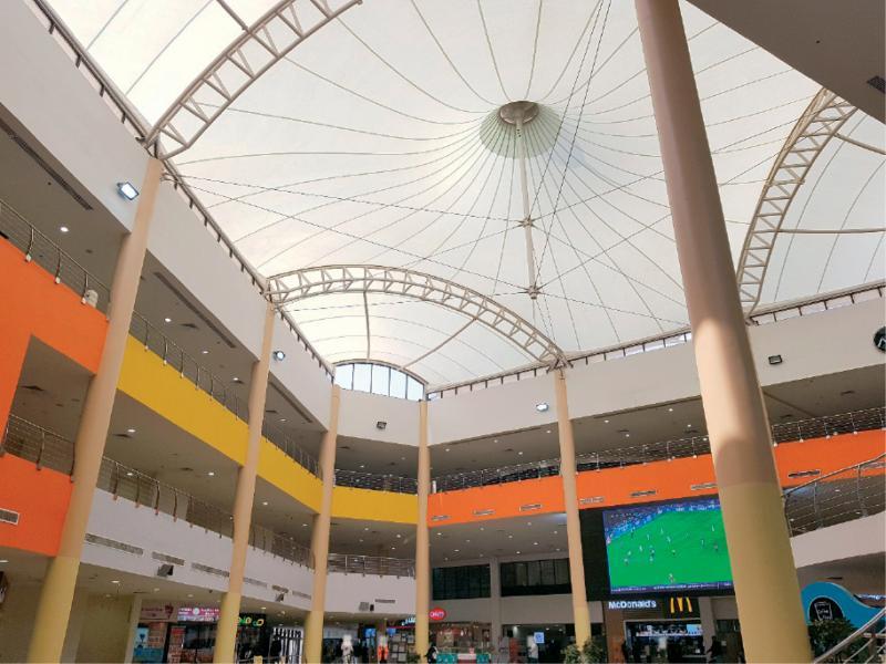 Interior image of the shopping mall facility