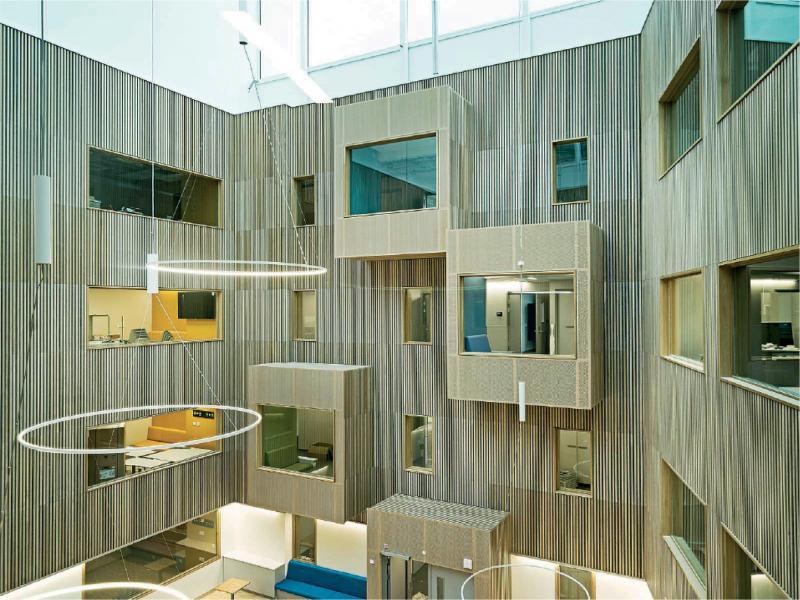 “Courtyards” view Haraldsplass Hospital. Source: https://arqa.com/en/architecture/haraldsplass-hospital-new-ward-building.html