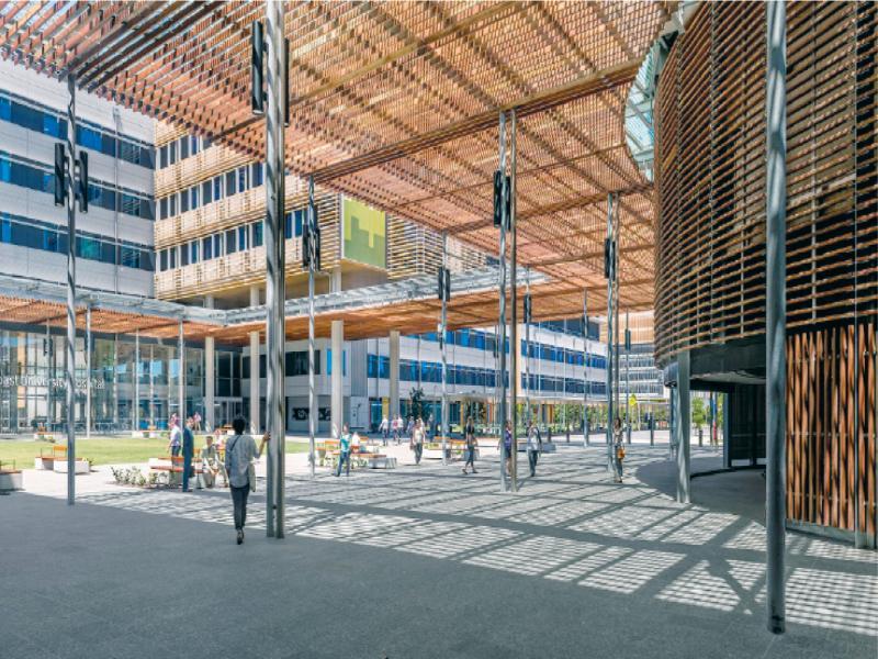 The “open room” in design Sunshine Coast University Hospital. Source: https://architectus.com.au/wp-content/uploads/2018/08/ba_hea_scuh_18_72ppi.jpg