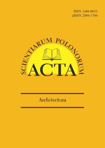 Acta Scientiarum Polonorum Architectura's Cover Image