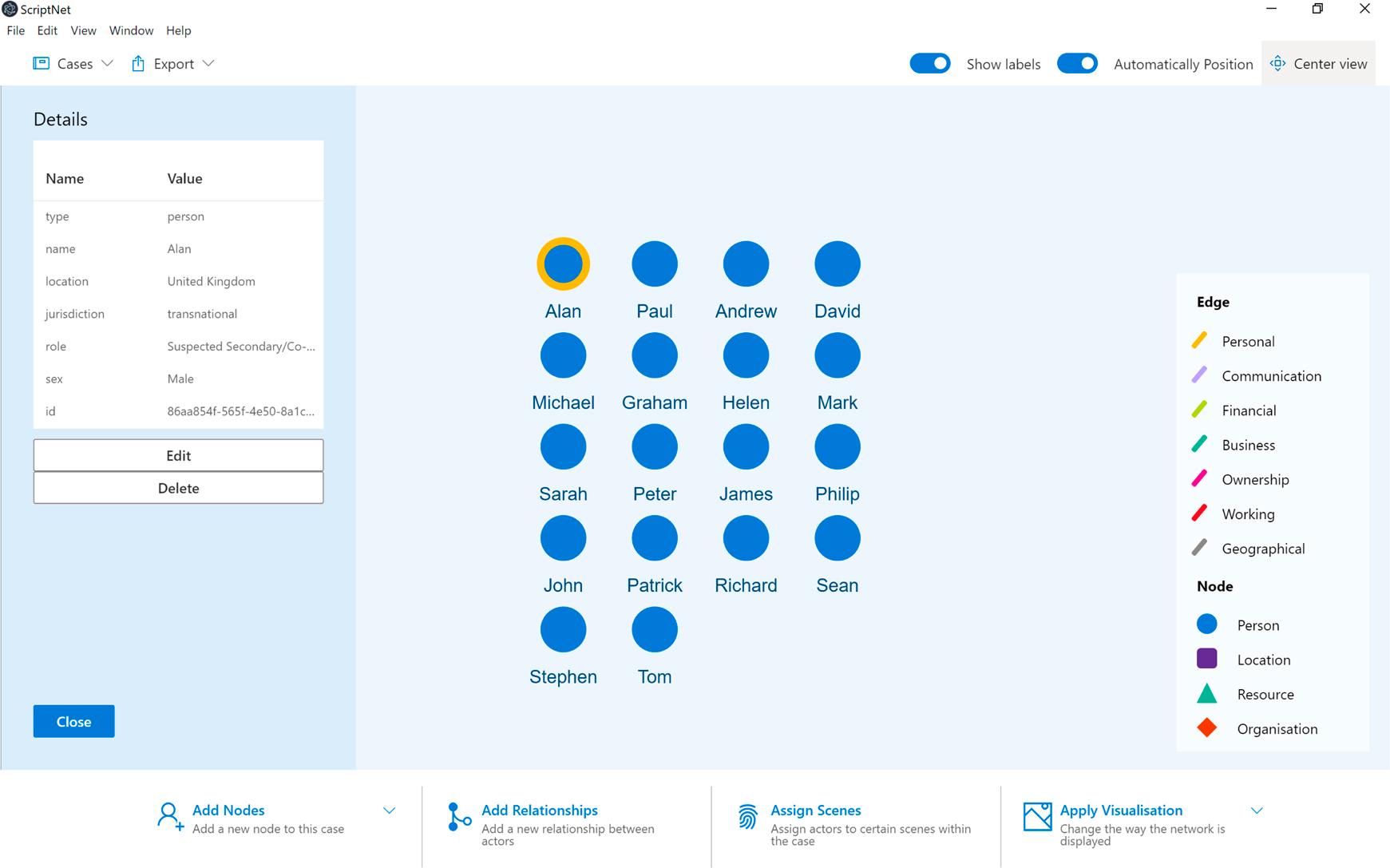 Suspected people involved in distributing counterfeit alcohol.