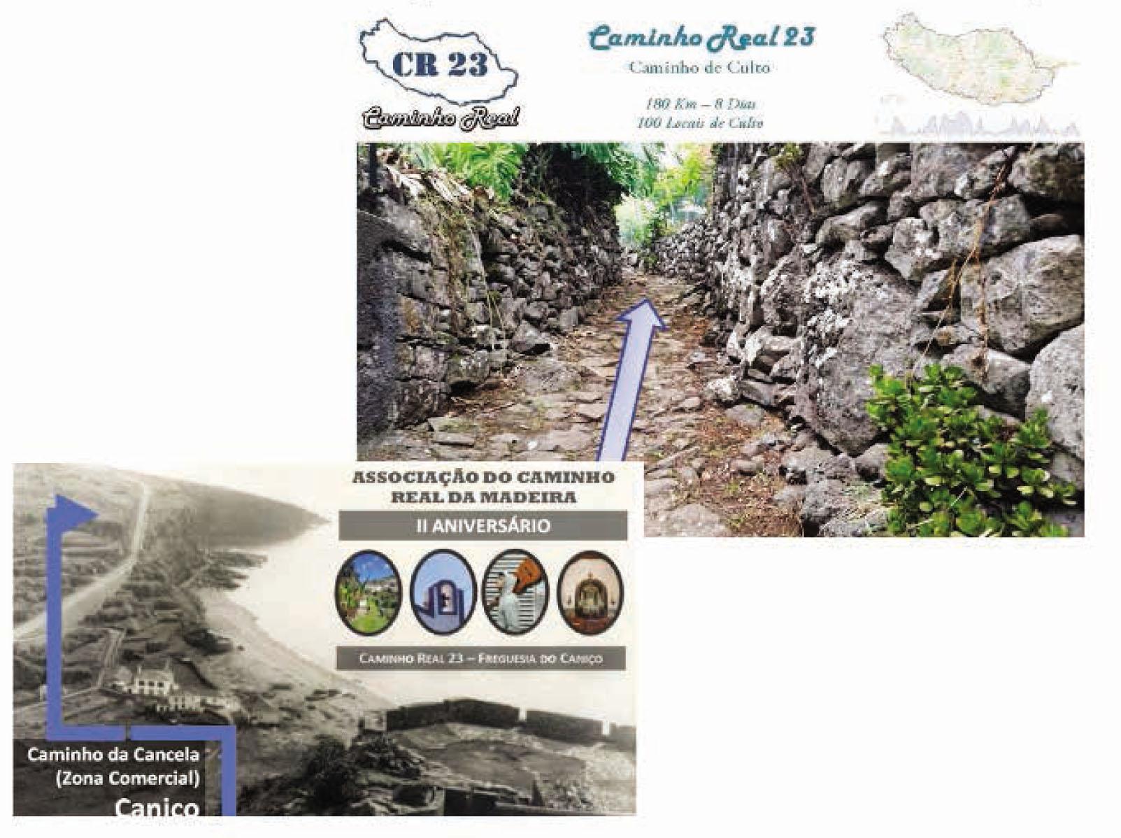 Navigating the CR and POI, discovering through RA. Source: Associação do Caminho Real da Madeira 2018.