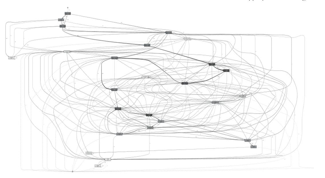 Example of a spaghetti-like process model