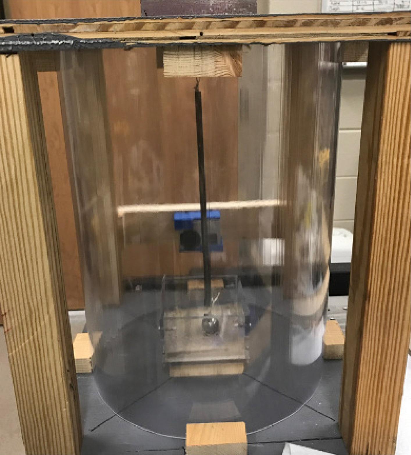 Open-air drop tower experiment apparatus.