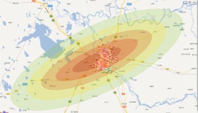 Longitudinal axis elliptical intensity attenuation method