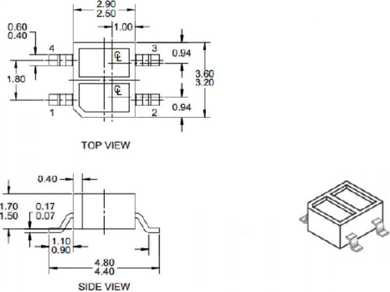 The structure of the QRE1113RG sensor