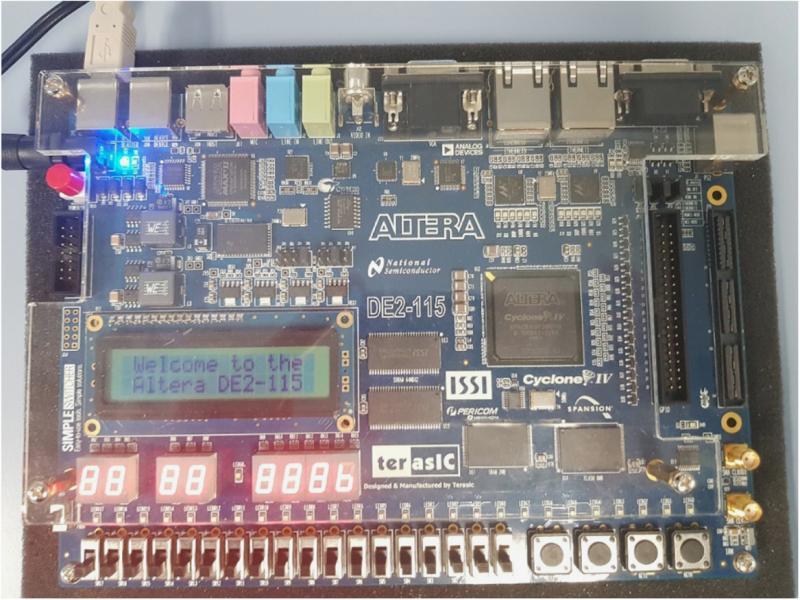 Target FPGA Kit: Altera Cyclone IV (EP4CGX22CF19C7) device.