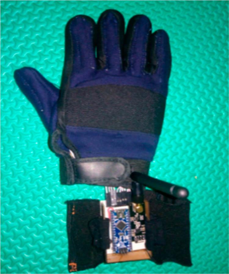 Smart glove hardware.