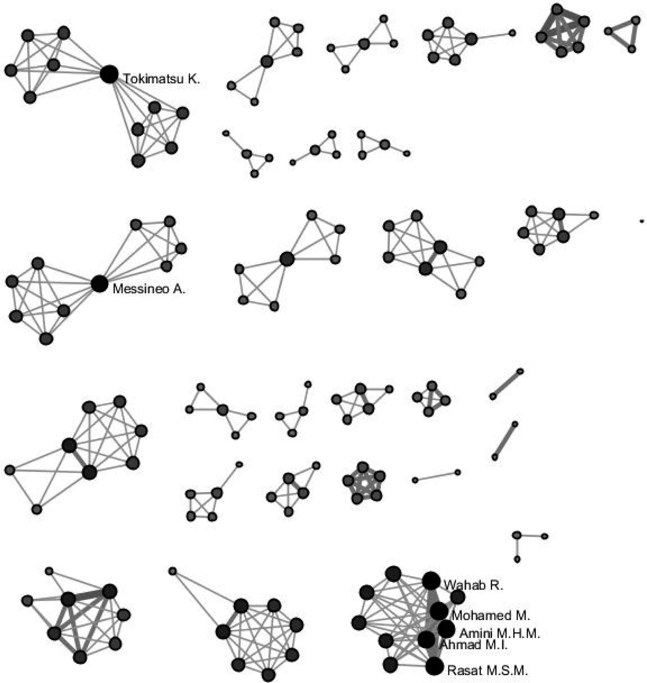 Authors’ networks for biomass energy.