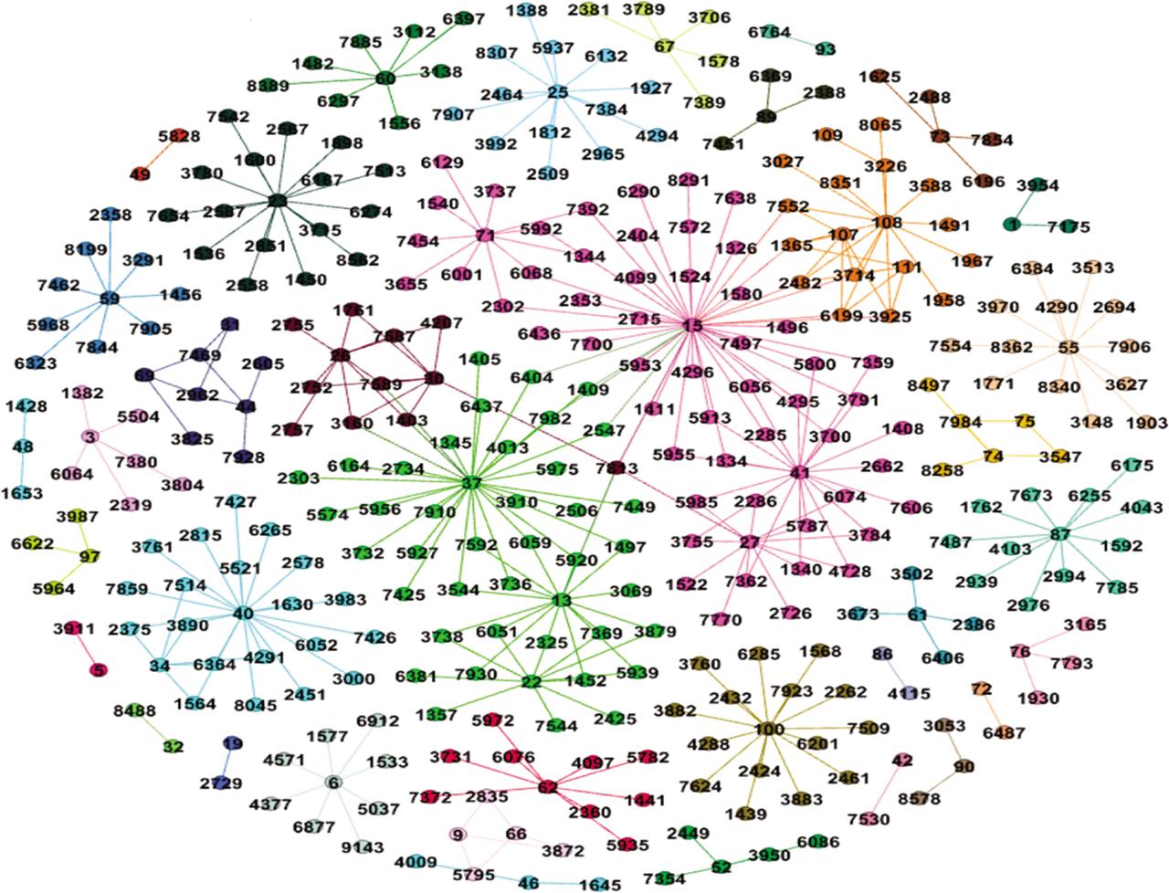 The cluster analysis of AO based on AO similarity matrix.