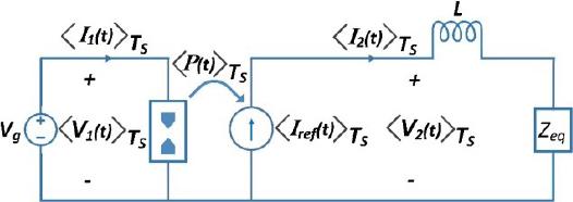 Averaged switch network derived from equation (7).