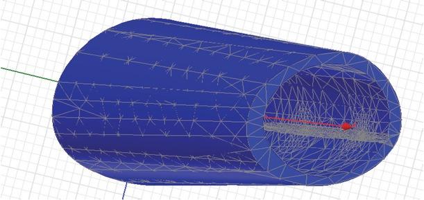 Mesh distribution in the fat layer