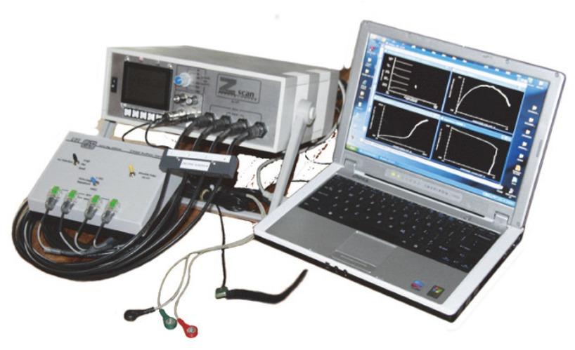 Prototype Z-Spec-2 IPG/EIS system (shown with control/data recording laptop and Arc Simulator unit).