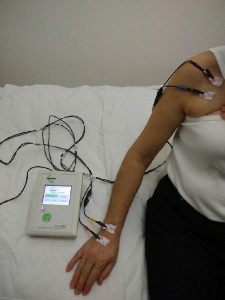 Placement of electrodes and the BIS device.