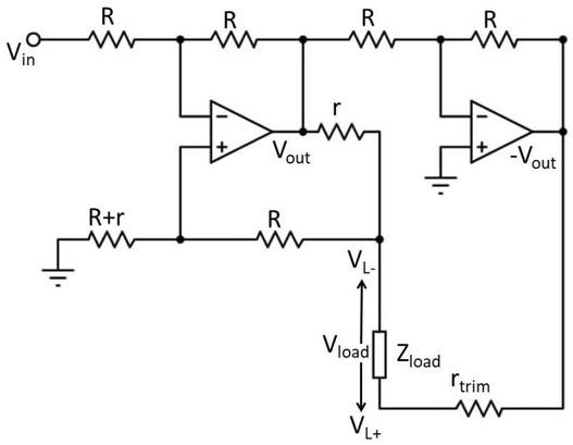 Enhanced Howland Current Source with Bridge topology (BRIDGE-1)