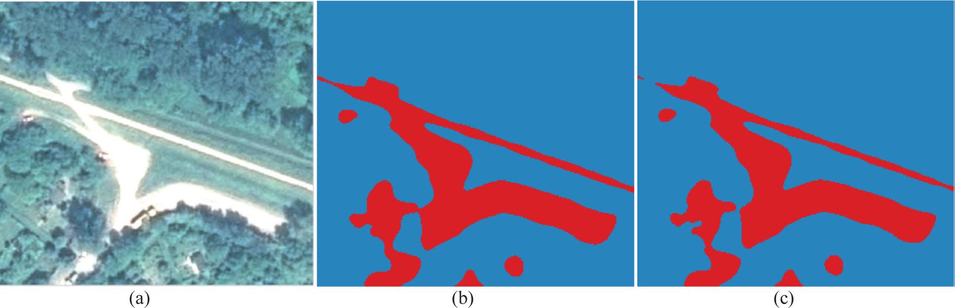 Bare soil detection based on Plèiades data (a) using MSAVI (b) and NDVI (c)Source: Own elaboration based on Pleiades data