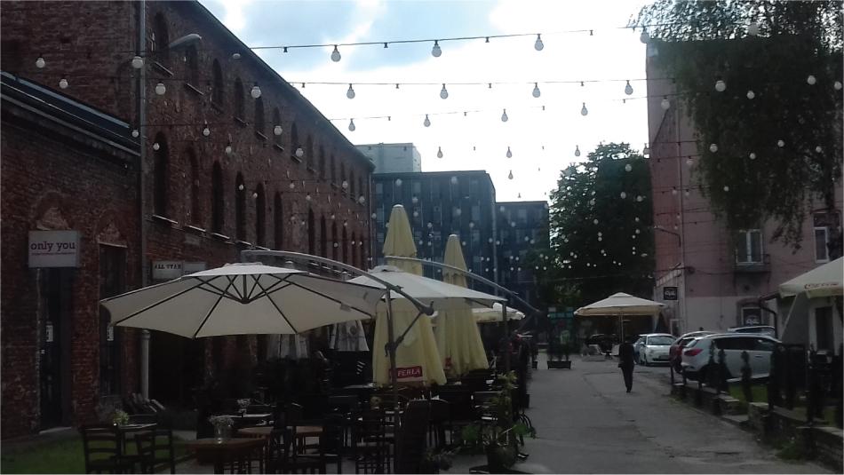 Creative recreational zone at Piotrkowska 217 in ŁódźSource: photo by author