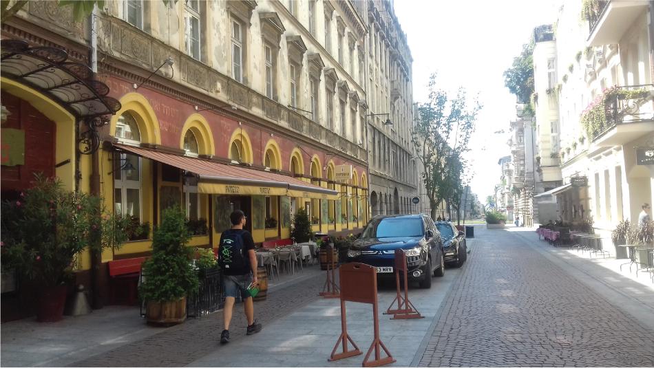 Woonerf at 6 Sierpnia Street in ŁódźSource: photo by author