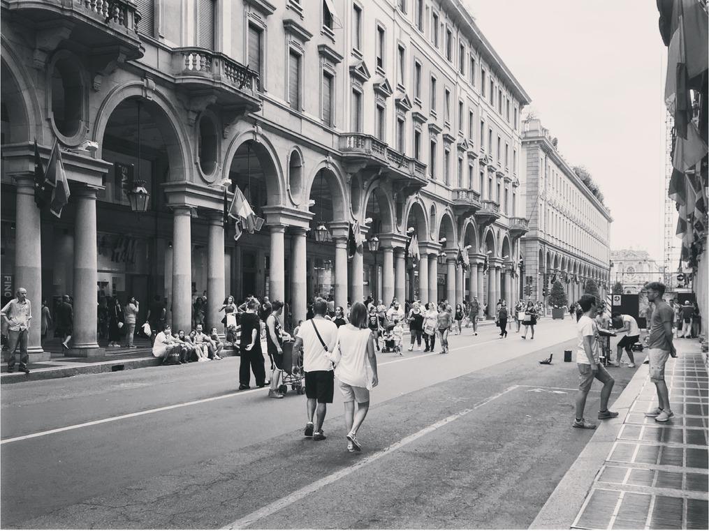 Via Roma in TurinSource: Jakub Zasina (2017).