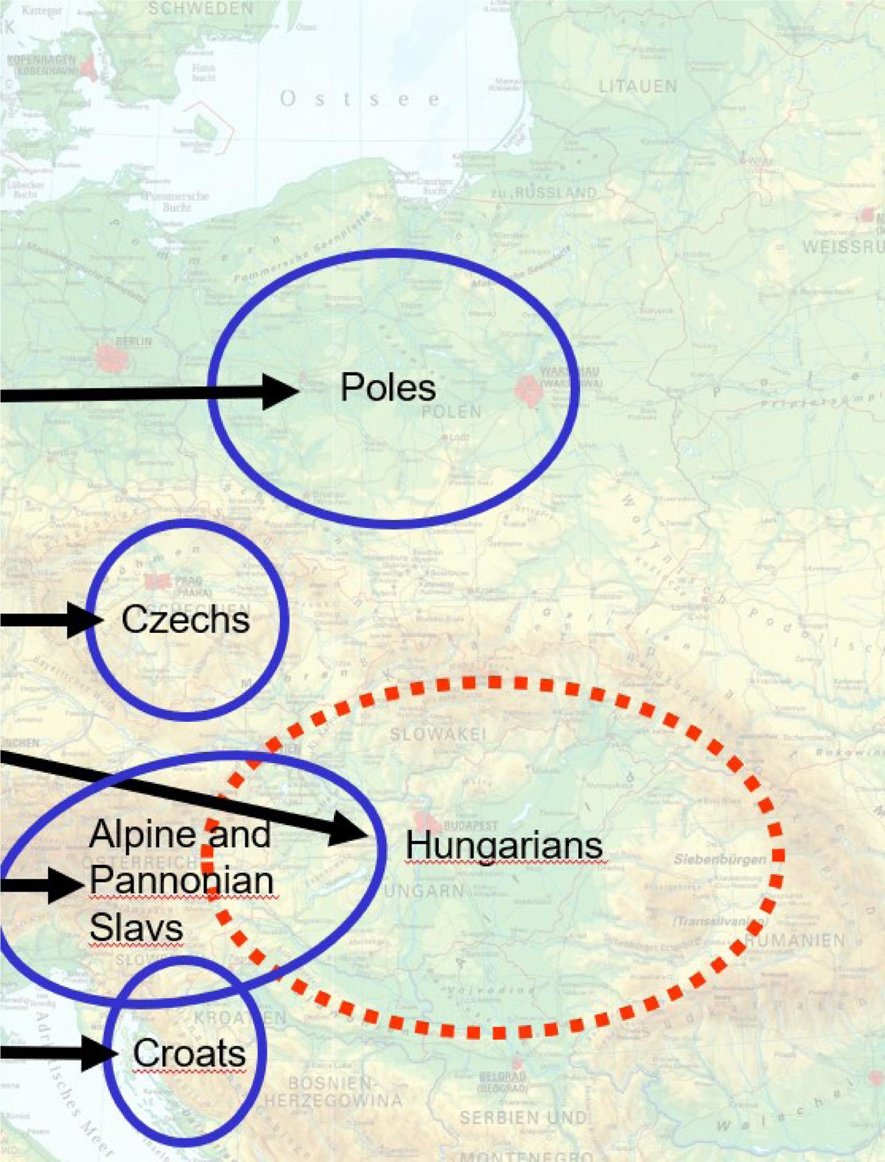Expansion of the Western (Franconian) societal system to newly settled peoples in Central Europe from the 8th century onwardSource: own elaboration
