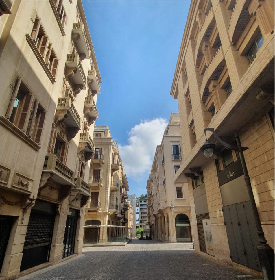 Empty Beirut Central District, 2 August 2023
Source: photo by author