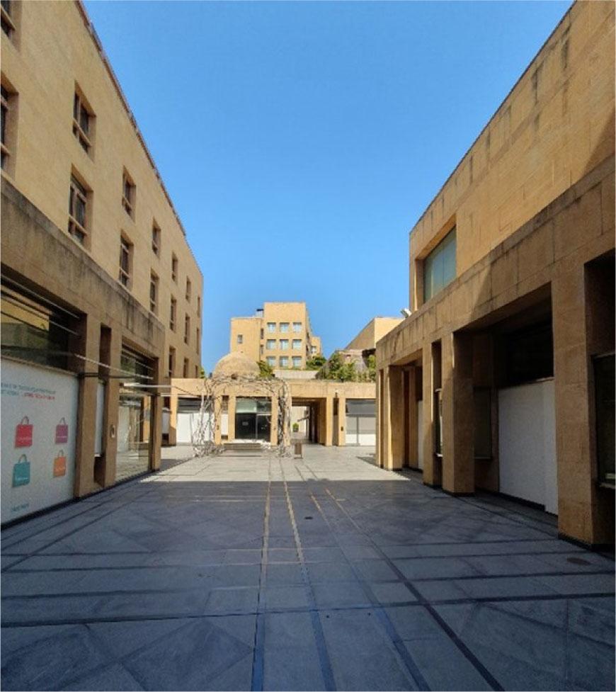 Empty Beirut Central District, 2 August 2023
Source: photo by author