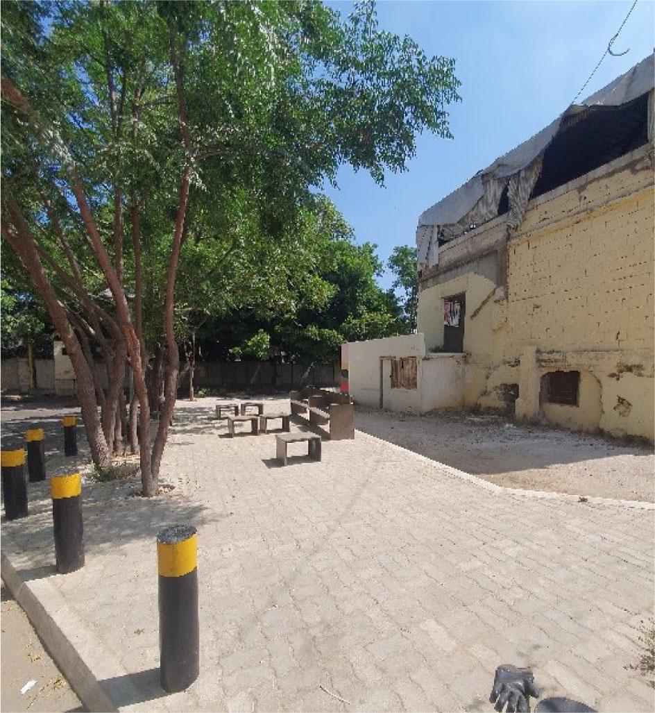 Mashgara Street after the implementation of spatial intervention, Summer 2023
Source: photo by author