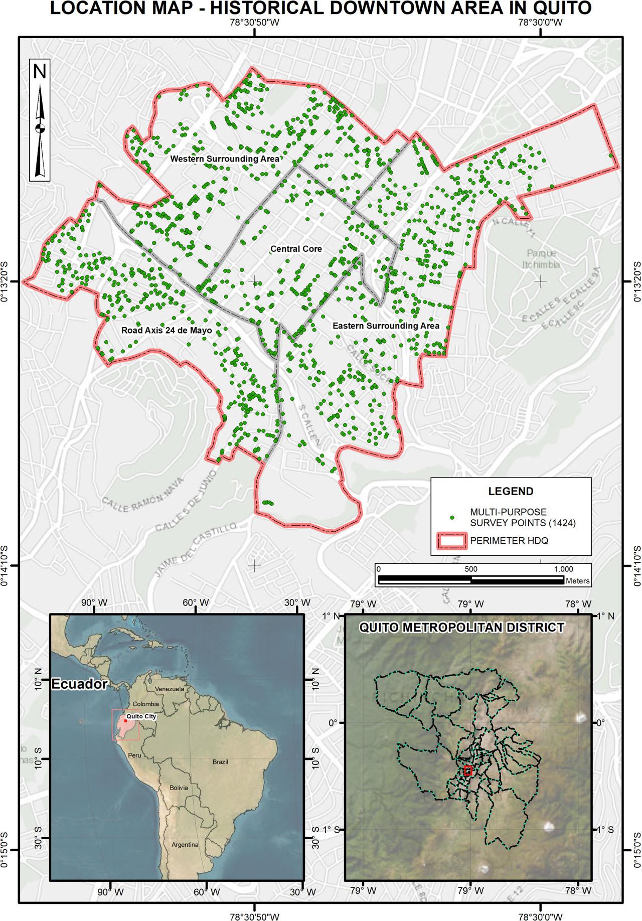 Study area and sampling pointsSource: own elaboration