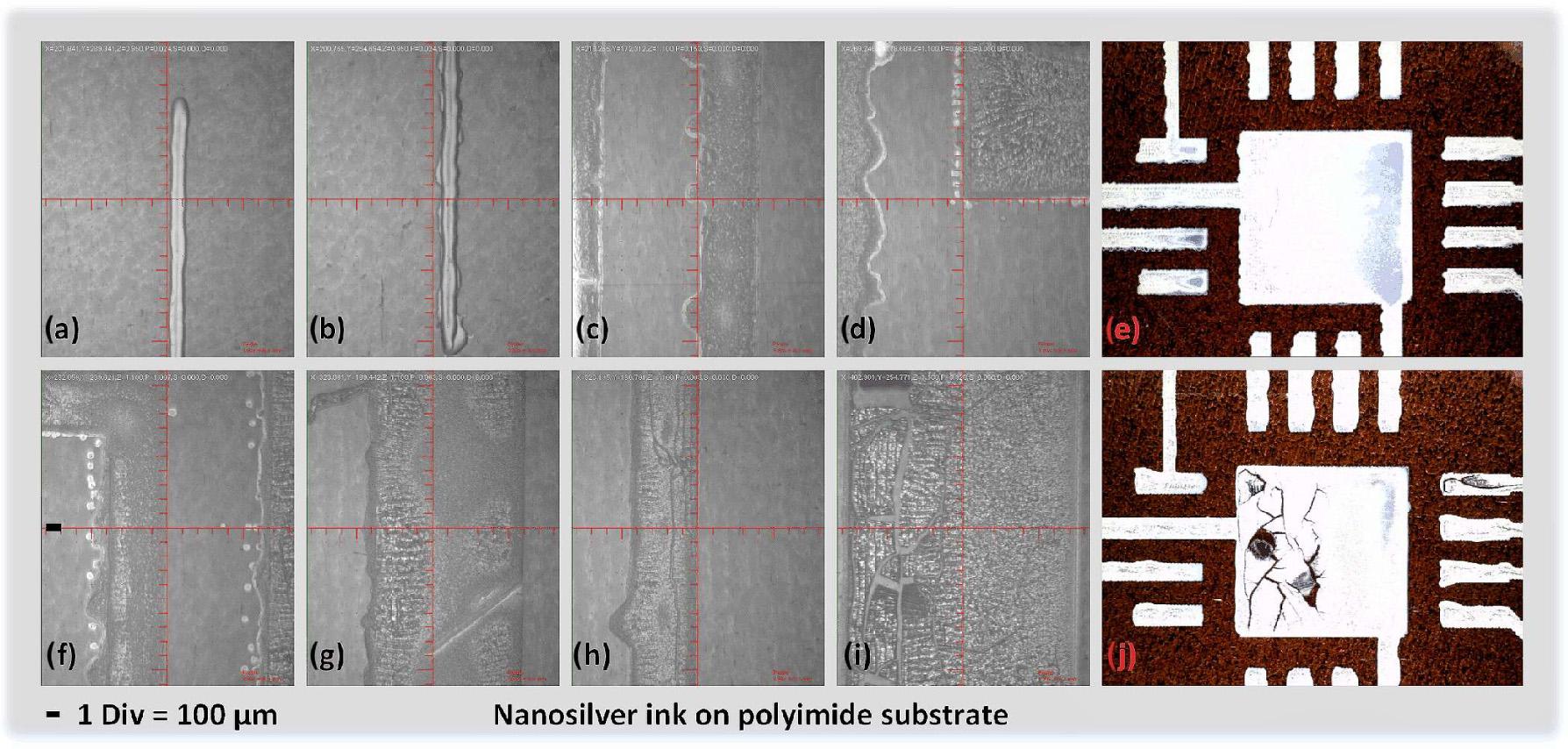 Morphology of printed structures