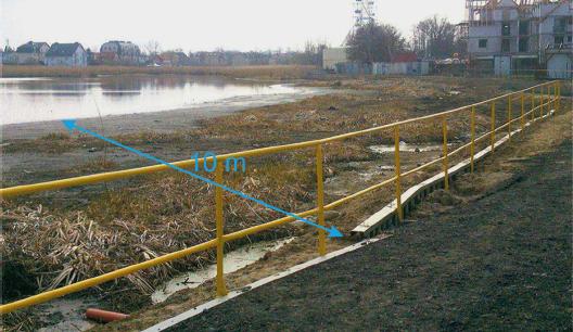 Recession of Lake Jamno’s shoreline after the construction of the storm barrier