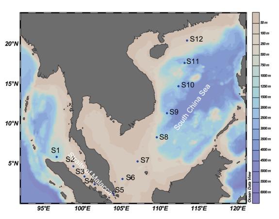 Location of the sampling sites