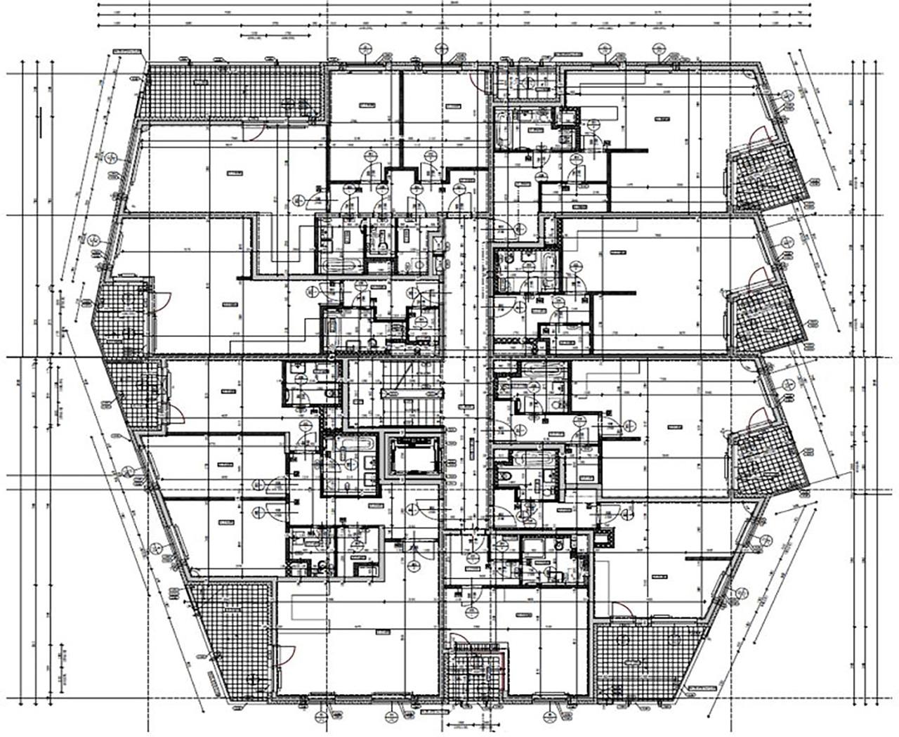 Type of above-ground floor of building J1–J2.
