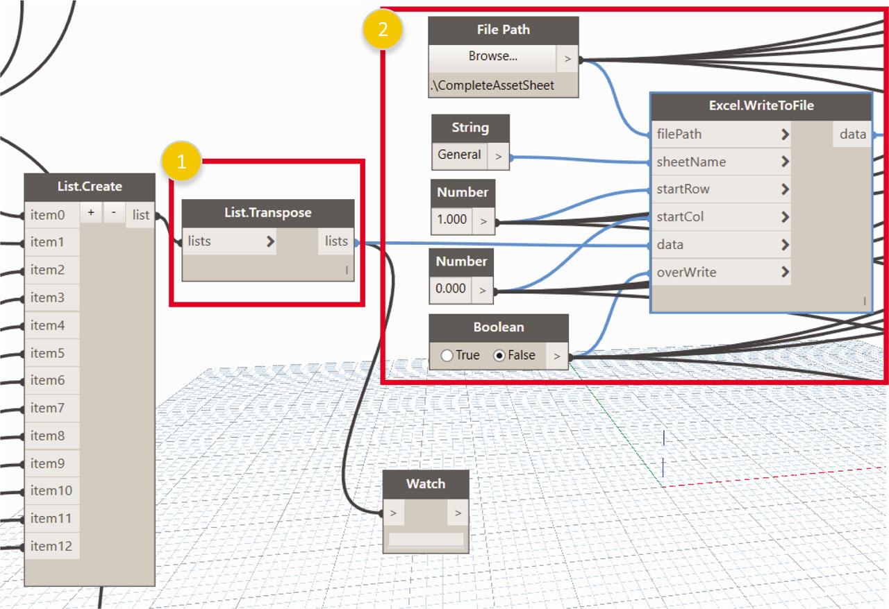 Step 3: Writing data to Excel (“General” tab).