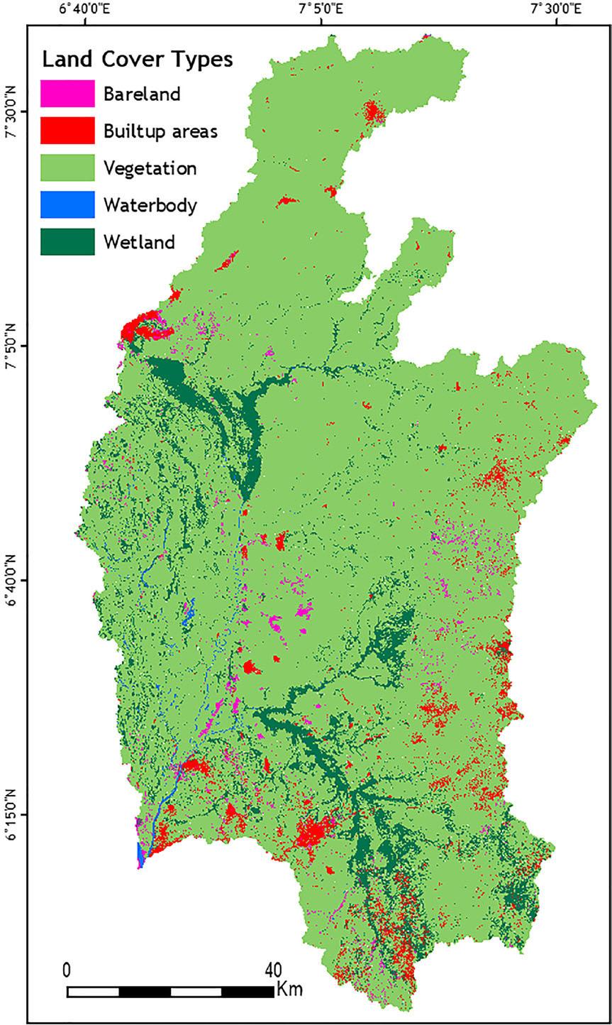 Projected land cover for 2030.