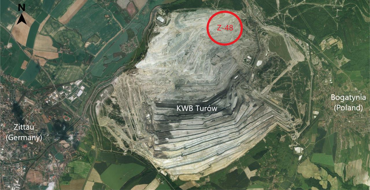 Operating area of stacker Z-48 in 2019 (Bing Maps).