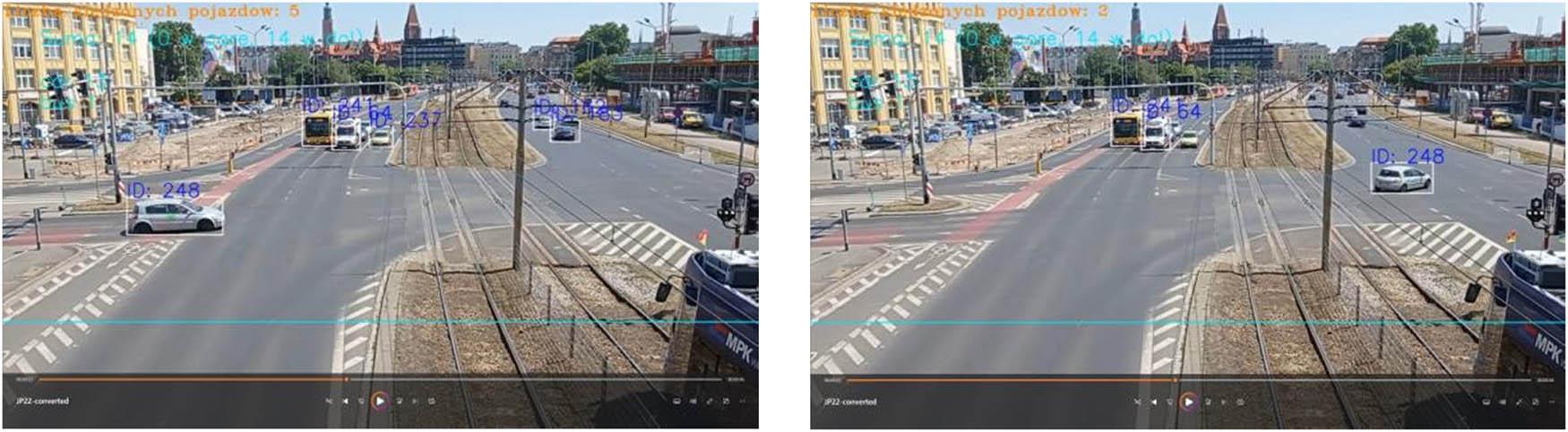 Identification and tracking of vehicles based on camera image.