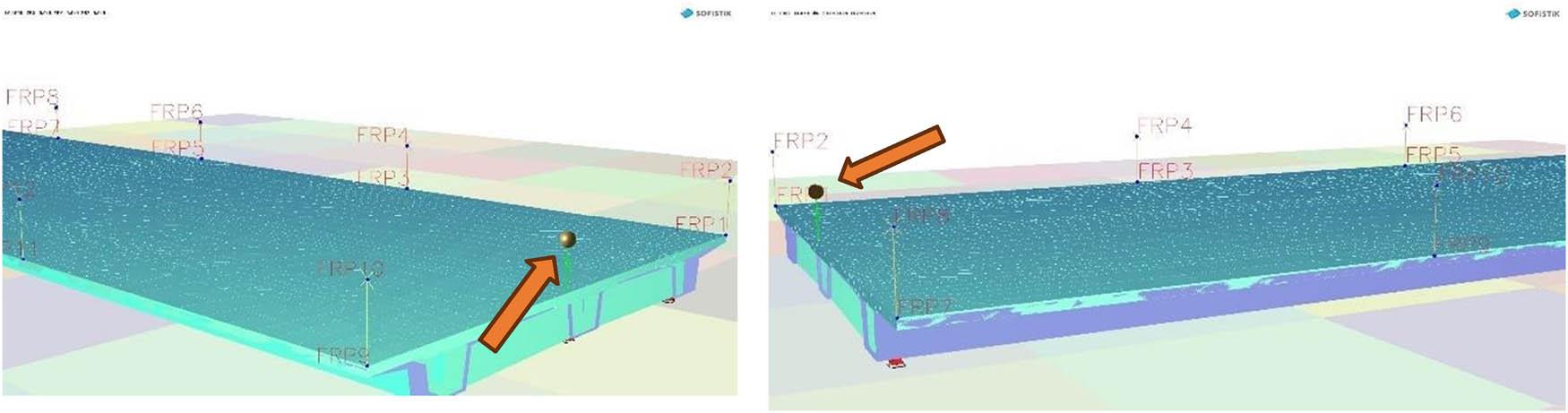Screenshots of a model mass passage from two different perspectives.