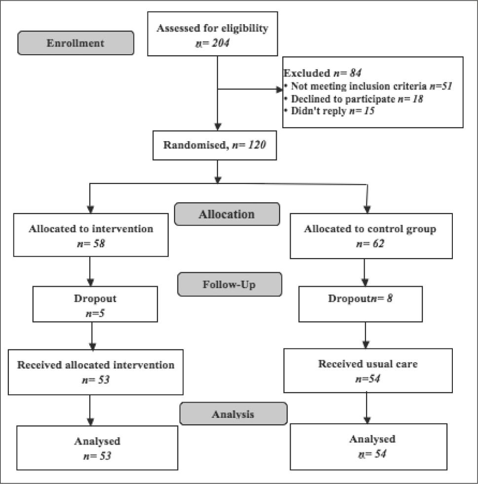 Flow diagram for the eDiabetes study.