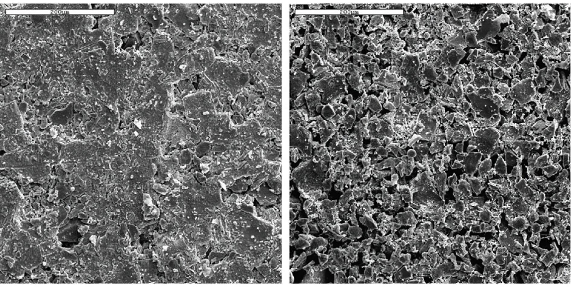 Sulfur concretes: a) filler - cakes; b) filler - “tailings”