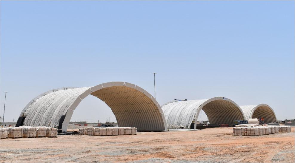 Grade separation during construction – general view.