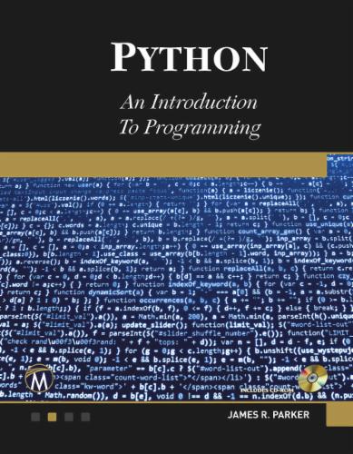 Python. An Introduction to Programming's Cover Image
