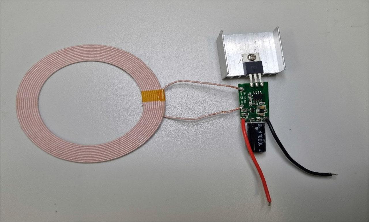 High power transmitting coil and circuitry.