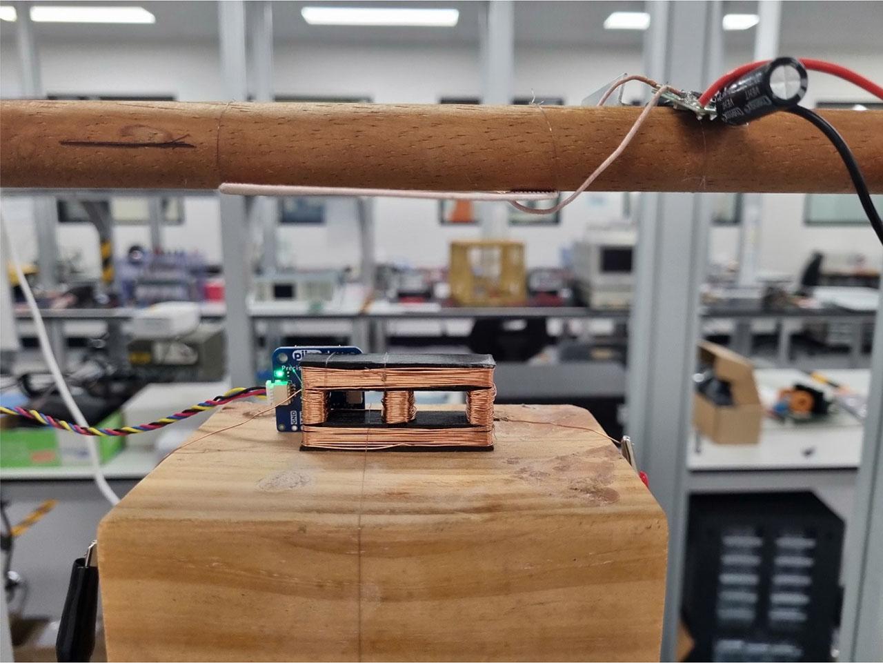 Temperature sensor setup.