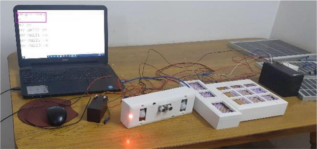 UV array ON condition.