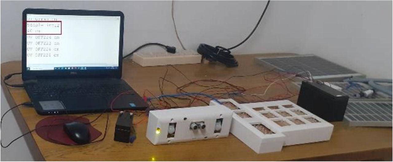 UV array OFF condition.