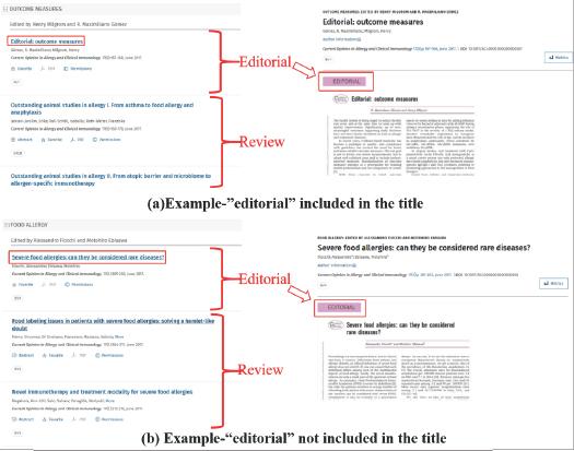 Document Type annotation on the website of Current Opinion series.